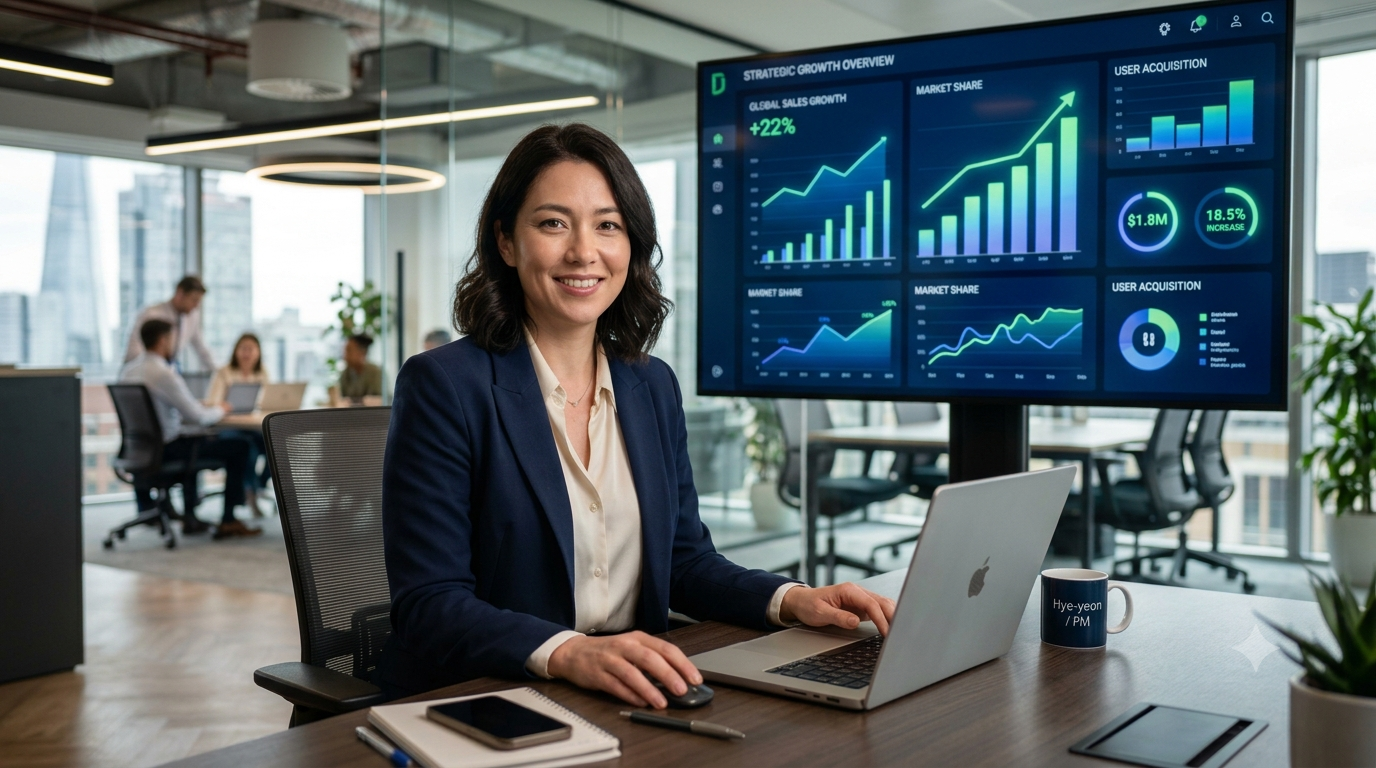 세일즈핏 Revenue Office가 만드는 성과 대시보드를 살펴보는 담당자